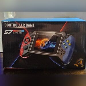 Game Box Handheld Console - Black with Red and Blue Accents